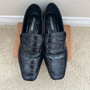 Jeffrey campbell black flats loafers